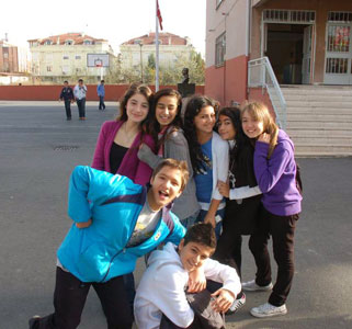 Skolbarn i Istanbul