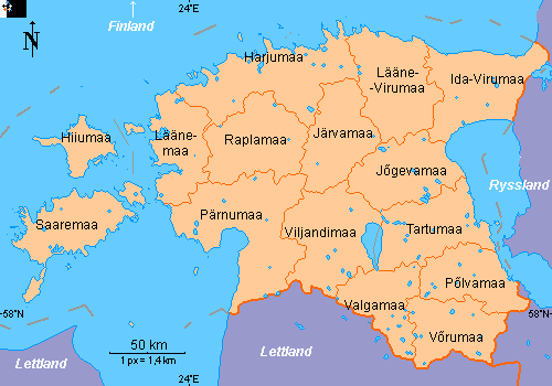 Estlands regioner